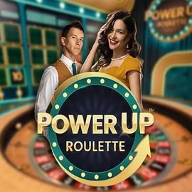 Official Live Casino logo: PowerUP Roulette by Pragmatic Play at Whamoo Casino